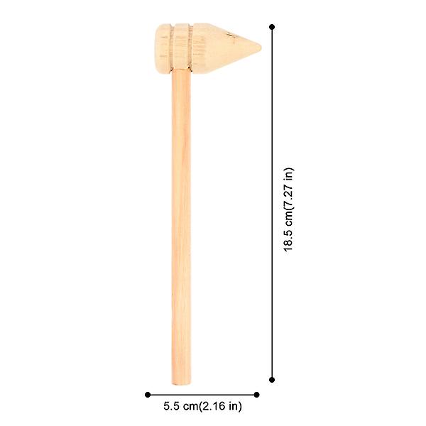 10 stk. Seafood Værktøjer Toddler Hammer Legetøj Hammer Bankende Legetøj Træ Seafood Hammers Træfarve 18,5X5,5 Wood color 18.5X5.5X3CM
