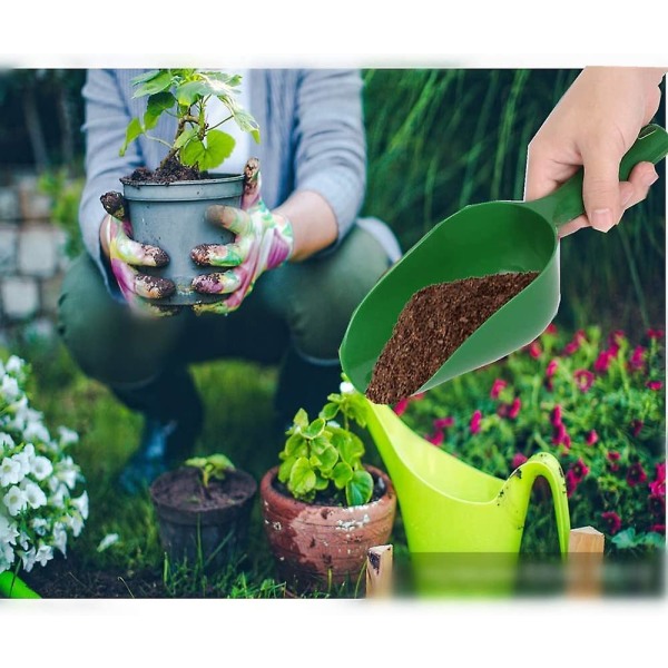 2 stk. Plastik Scoop Multifunktions Skeer Dyb Skovl Dyrkningshaveværktøj Til Kæledyrsfoder Tørvarer Slik Gårdhave Blomsterplantning Popcorn Krydderier F