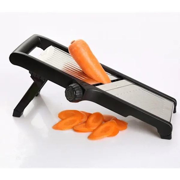 Slicer för Kök Justerbar Rostfritt Stål Mat Slicer Grönsakshackare Lök Våffel Pommes Frites Cutter Potatischips