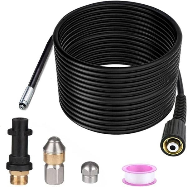 RY-15m Putkenavaaja Kärcher-painevesipesuriin Leveämpi Ammattimainen putkiyhteensopiva K2-K7/HD/HDS 180bar 60c °