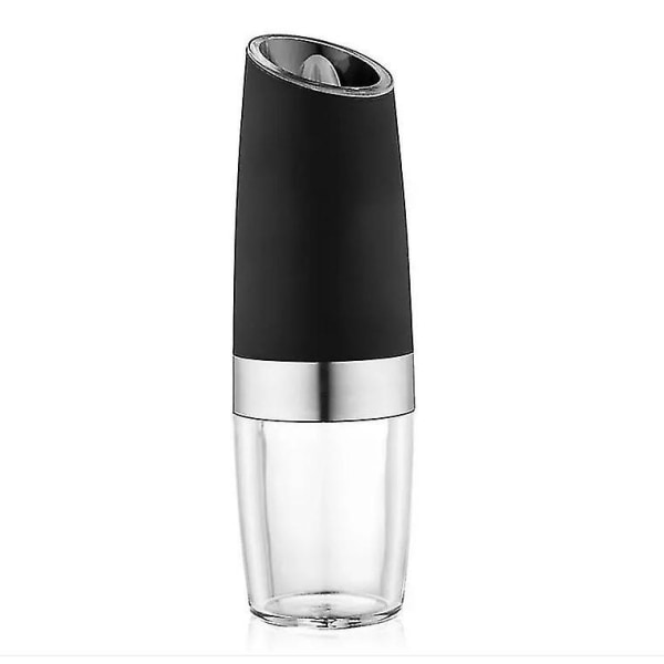 Gravity Electric Salt And Pepper Grinder Set, Battery Salt Pepper Mill1pcs-black