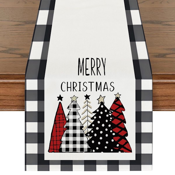 5 st julbordstabletter 13x72 tum, God Jul bordstablett bordsdekoration för jul vintersemester kök