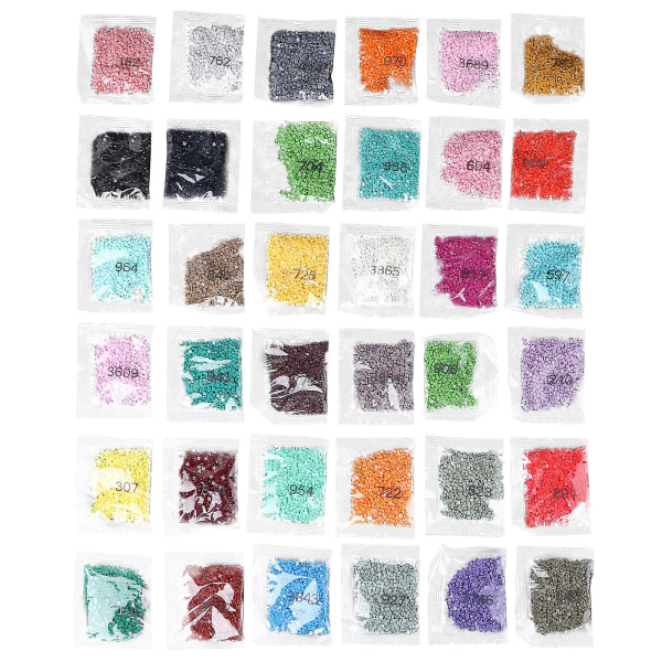 Specialt DIY-material för borrning av lösa diamantpärlor Tillbehör Färgglada 360.2X0.25CM Colorful 36 0.2X0.25CM