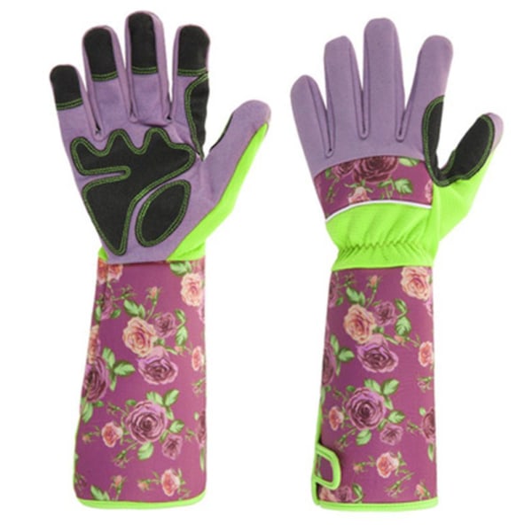 Rose Cut Gloves For Women, Garden Gloves, Pink, Beautiful Thorn -safe Garden Gloves With Long Sleeves Plant Flowers