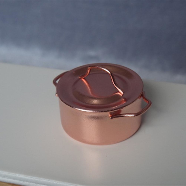 2 stk. Mini Hus Tilbehør Mini Gryde Model Miniature Gryde Dekoration Metal Mini Hus Forbrugsvarer M M
