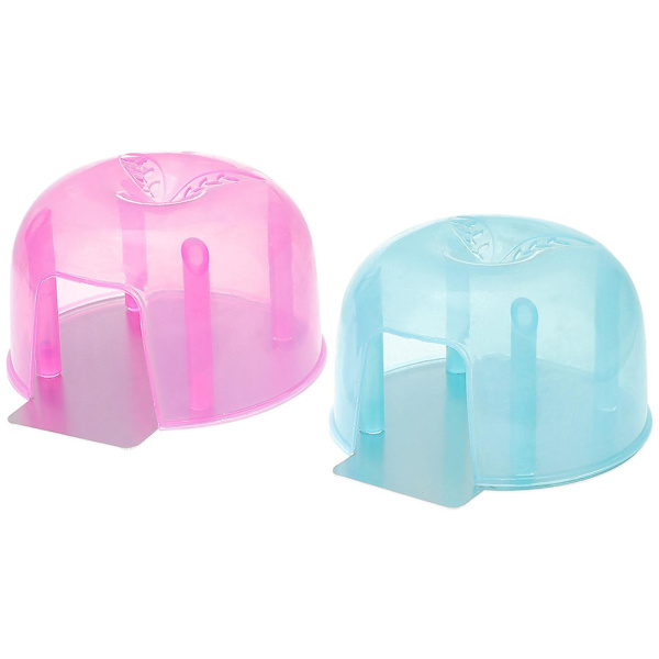 2 st Hamsterhus Sommar Kylning Mini Hytt Husdjur Cool Plast Litet Hus För Kattunge Kanin Hamster Chi