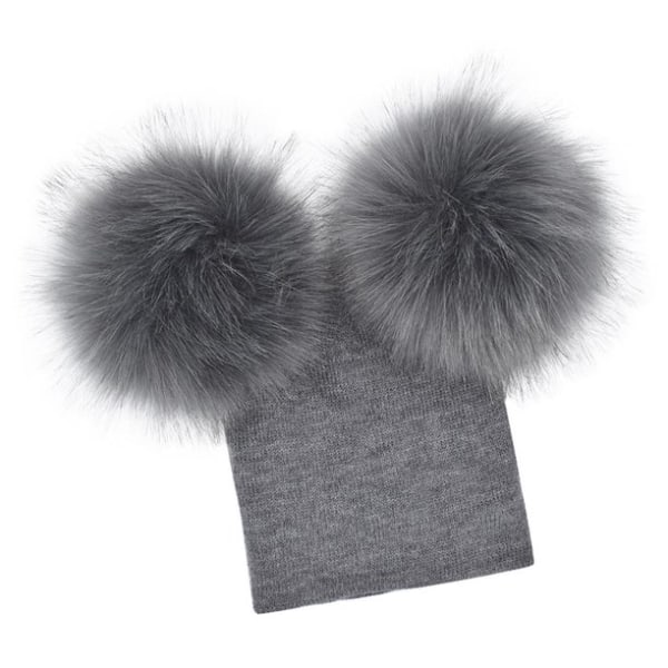 Babyjentelue Vinter Beanies Heklet Strikket Lue for Jente Varmt Lue Barn Vinterlue
