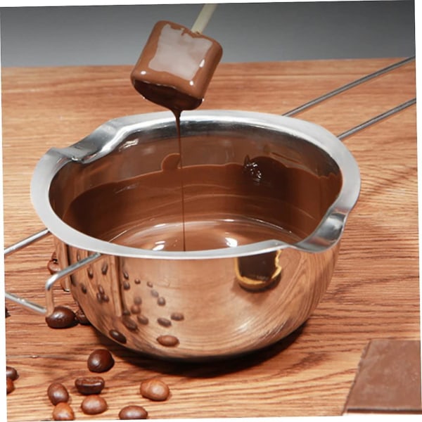 Varmesmeltedigel Vandtæt chokoladesmeltedigel vokssmeltedigel, chokoladesmeltedigel (1 stk, sølv)