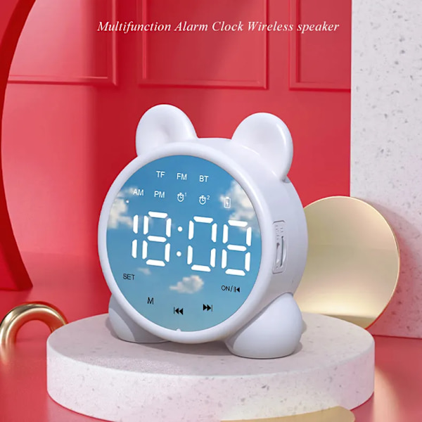 Ok att vakna-klocka för barn - Toddler Sleep Training Clock, nattlampa & väckarklocka vit 1 st
