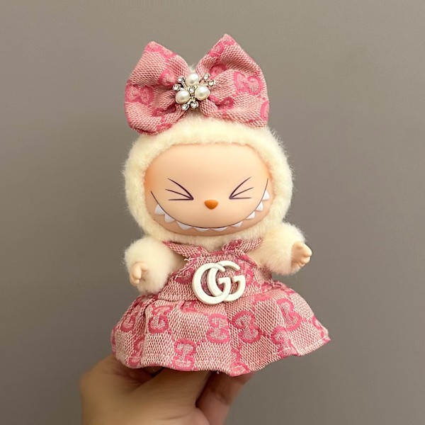 /RYI/ 17 cm Dukketøj Labubu Tøjtilbehør La Bubu Dukketøj 7 ( only clothes)