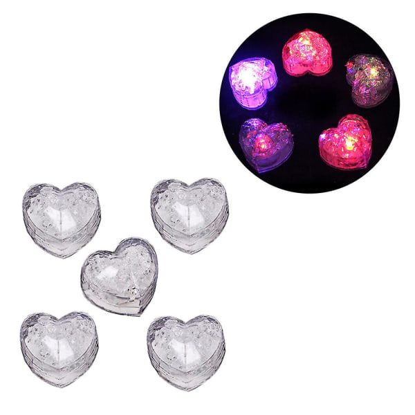 5 Pcs Light Up Ice Cubes Reusable Light Up Ice Cubes Drinks Flashing Lights