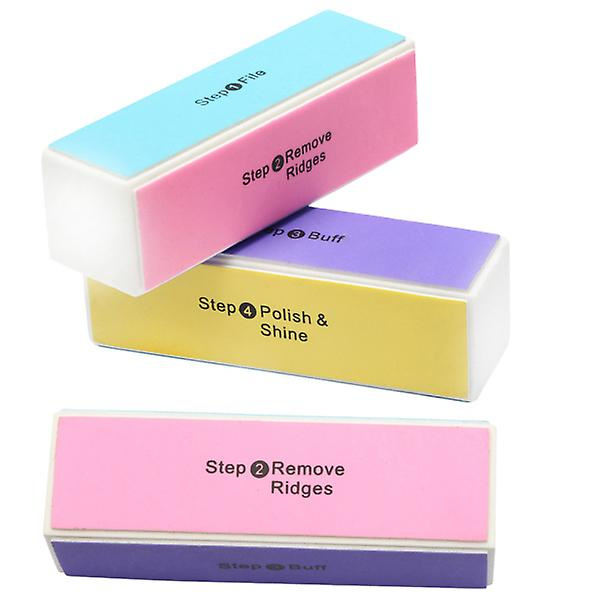 3 st Pedikyrverktyg Slipblock Polerblock Nagelfil Nagelkonstverktyg Nagelfiler Buff Nagelfil 10X3.2CM