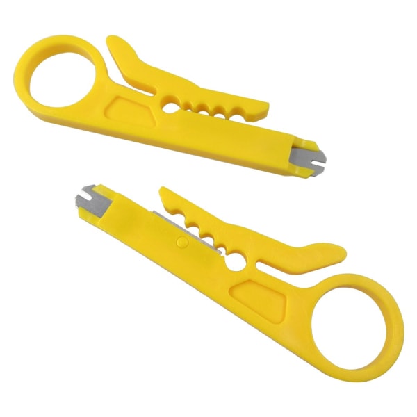 10 stk Mini Økonomisk Nettverkskabelkutter Nettverkskabelkutter Bærbar Slagstansverktøy for Nettverksdatakabel, RJ45/CAT5/CAT6, Kabel
