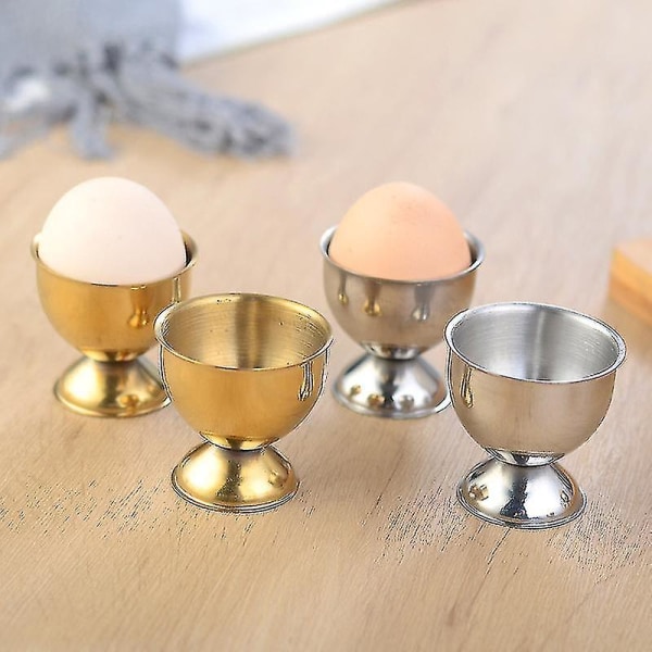 Eggeholder Eggekopper, 4 Stykker, Gull
