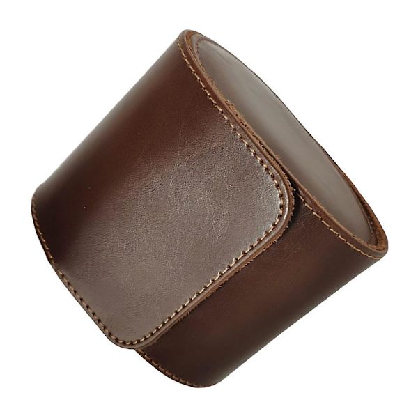 1 kpl Yksilöpaikkainen Kannettava Kellon Laatikko Retro Kellon Järjestäjä Nahkainen Kellonpidike Ruskea 10X8.2CM Brown 10X8.2CM