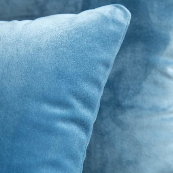 Sæt af 2 Fløjls Pudebetræk Dekorative Sofa Pudebetræk Super Glat Blød Behagelig Dekoration Hjem Stue Soveværelse Til Sofa 40x40cm Mørk Ta