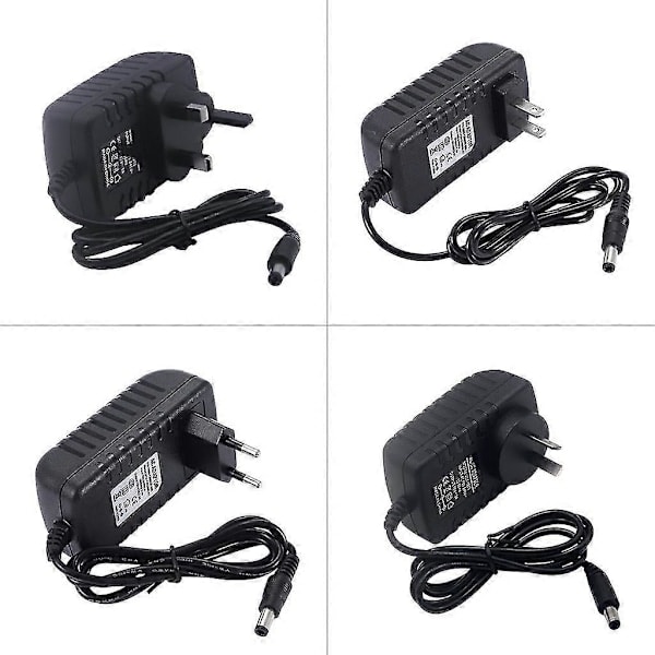 24V 1A 2A 3A 5A 6A 8A 10A AC/DC Adapter Strömadapter Laddare 5.5x2.1-2.5mm Hane Kontakt Adapter för LED-belysning_RY