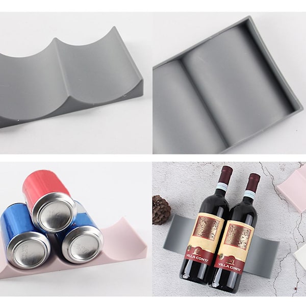 Sodavandsdåse Dispenser Øl Flaske Stabler Vin Display Stativ Bordplade Vinglas Holder Vinreoler Bordplade Blå Blue