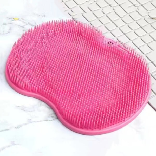 Multi-functional back rubbing silicone mat with suction cup bathroom foot rubbing soles silicone massage mat