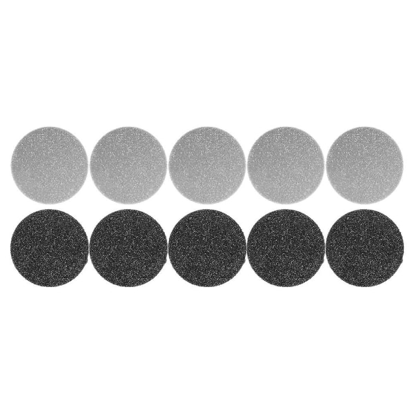 10 st fil utbytbar rund sandpapper Sandpapper Disc Pad Supply för fot4x4cm 4x4cm