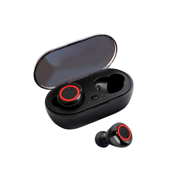 Utomhussport trådlösa hörlurar med Touch-hörlurar (svarta och röda)