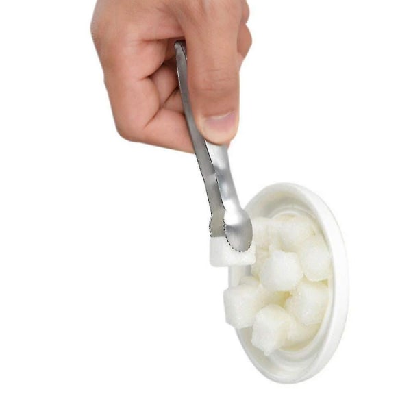 4 tommer Mini Serveringsklyper i Rustfritt Stål med Sukker- og Isklyper