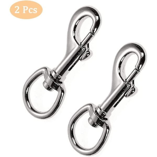 2 stycken husdjursvridbara krokar, hundvridbara krokar, vridbara utlösningsklämmor, vridbara snabbfästen, för halsband hundryggsäck spänne ryggsäckar bilnyckel