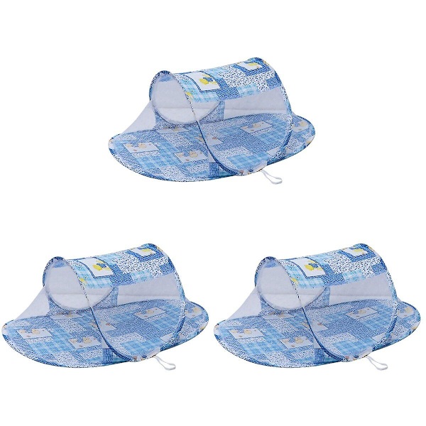 3 kpl Pikainen Kannettava Hyttysverkko Hengittävä Matkustus Vauvan Telttaranta Leikkiteltta 3 kpl 110x63x38cm 3pcs 110x63x38cm