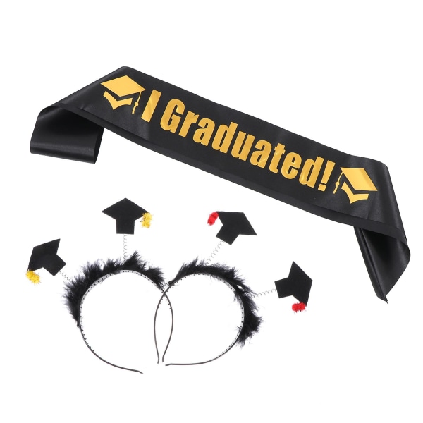 Satiinihiuspanta Graduointisash  Onnea Graduointiin Sash Unisex Satiinisash Sekalaiset Värit 158X9 Assorted Color 158X9.5CM