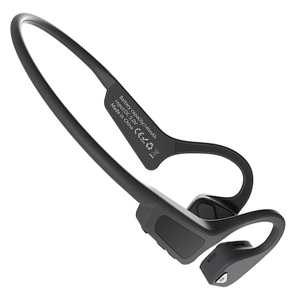 Knogleledning Bluetooth Headset Sport Trådløst Headset Bluetooth 5.0 Sort black