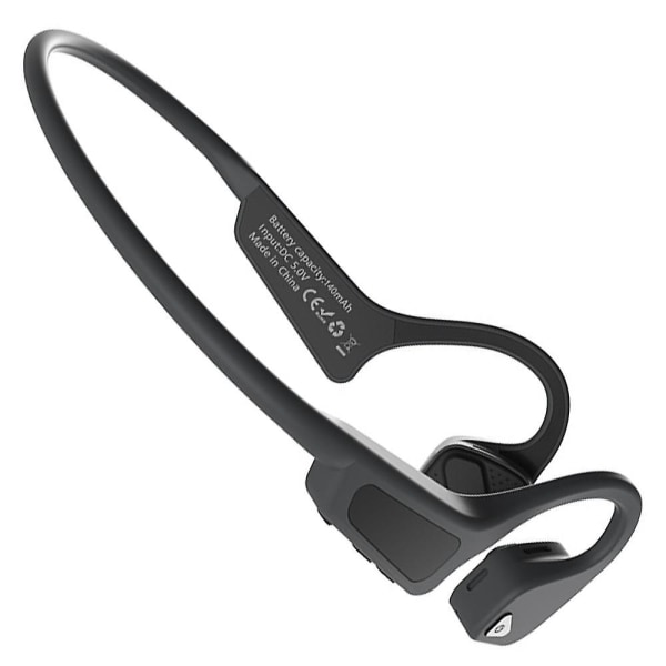 Luun johtavuuden Bluetooth-kuulokkeet Urheilun langattomat kuulokkeet Bluetooth 5.0 musta black