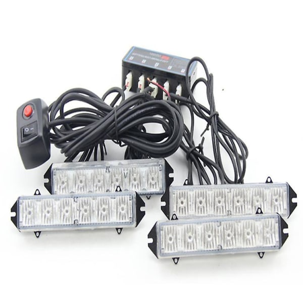 Høy effekt 24 LED bilstrobelys