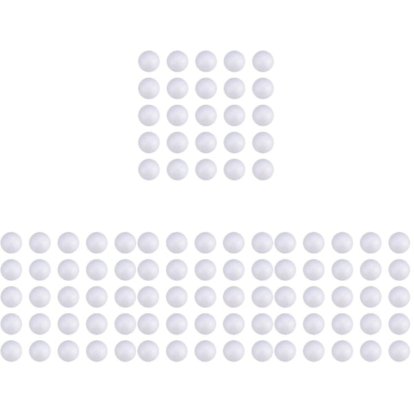 1000 stk Bryllupsdekorasjon Modellering Håndverk Solid Polystyren Kuler Runde Kuler DIY Ting Hvit (s 800 pcs