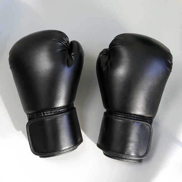 Boksehandsker, PU-lædermateriale Boksehandsker til Taindia thaiboksning, sportsboksehandsker - 8 oz