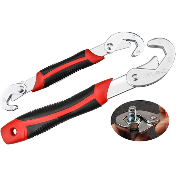 2-pack Multifunktionsnyckel, Verktygssats, Justerbar Nyckel, Justerbar Universalnyckel Auto Release Set, Justerbar Rörnyckel 22-32mm, 15-32mm, 9-14mm