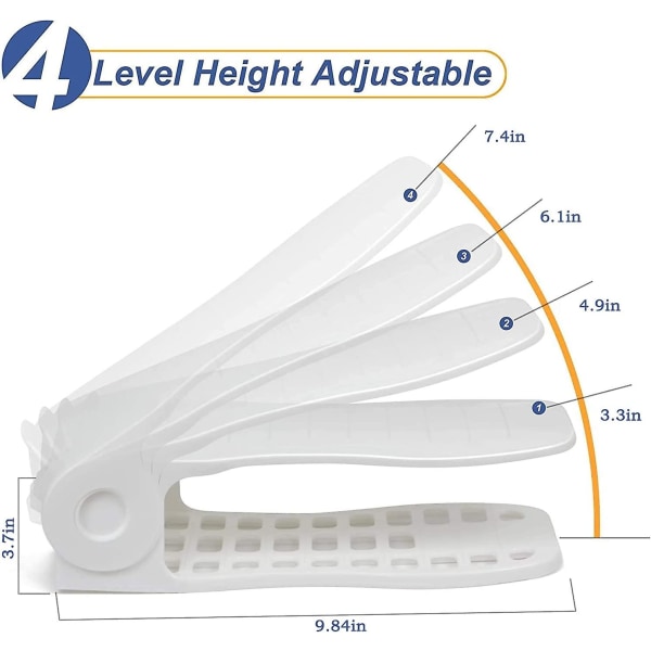 Skoställ Skoställ Skoställ 9,8 tum Justerbart Skoställ Halkskyddande Skoställ Dubbellagers Skoställ Sparar Skoförvaringsutrymme