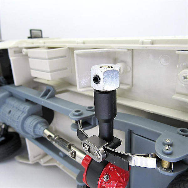 Metal Bagaksel Med Fjederophæng Kompatibel Med Wpl D12 B16 B36 Rc, Sort
