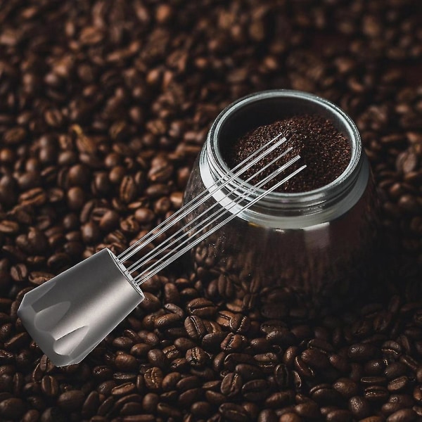 Kaffepulver Tamper Distributor Værktøj Kaffepulver Espresso Rør Omrøring Værktøj Rustfrit Stål