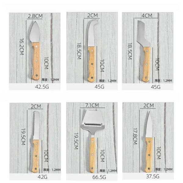 Ostskivare set - Multifunktionell Ostskärare - Handhållen Skärare - Icke-klibbig - Diskmaskinsäker - För Kök Matlagning