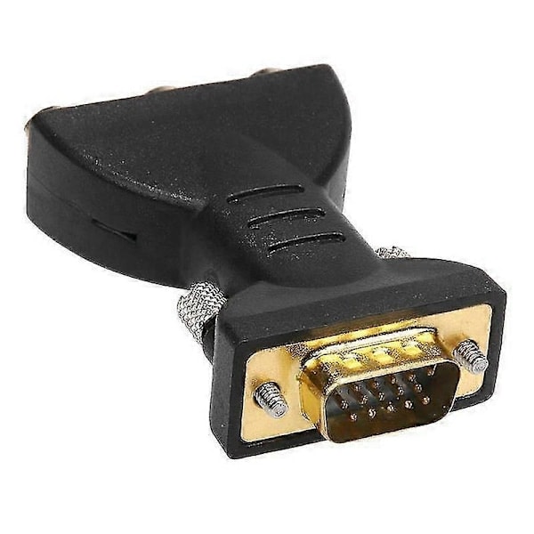 RYI)3rca RGB Hona Till HD 15-Pin VGA Stil Komponent Video Jack Adapter Omvandlare