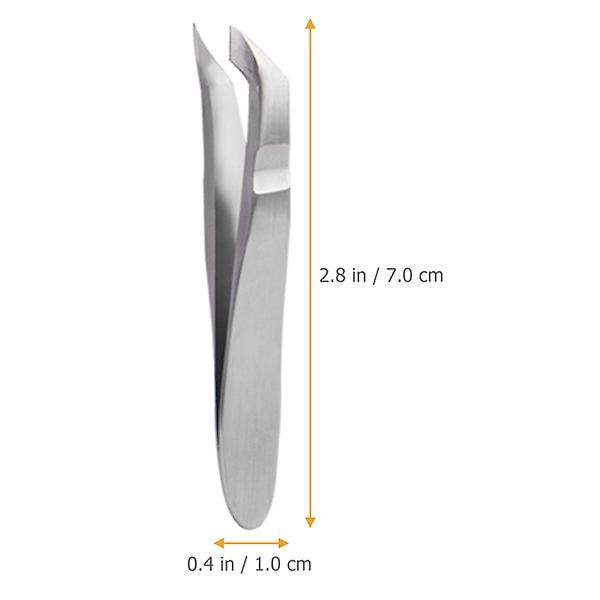 Profesjonell Neglebåndsklipper i Rustfritt Stål - Neglebåndsfjerner Verktøy Sølv 7x1cm Silver 7x1cm