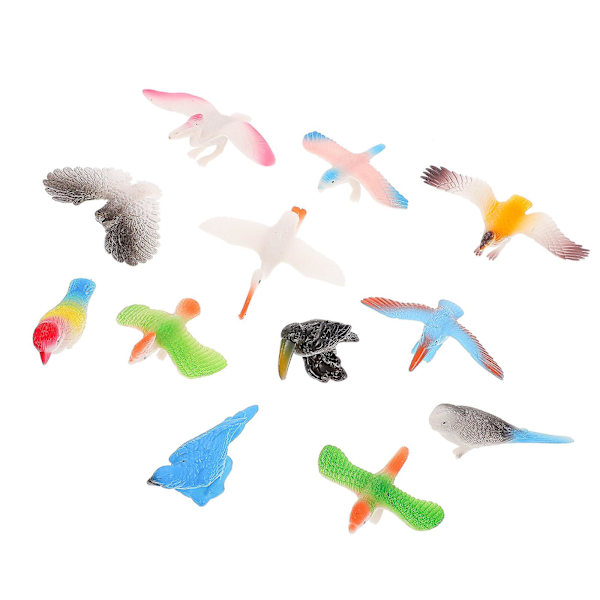 Lintujen Veistos Tekoeläimet Figuuri Puutarha Lintuveistos Villieläinten Malli Miniatyyri Maisema Colorful 6.5X6CM