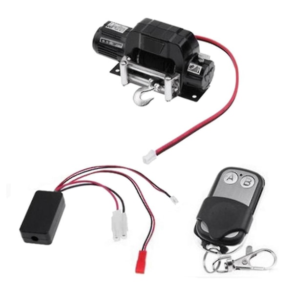 Automatisk metallvinsch trådlöst fjärrkontrollsystem kompatibelt med 1:10 Rc Crawler Car Axial Scx10 90046 T