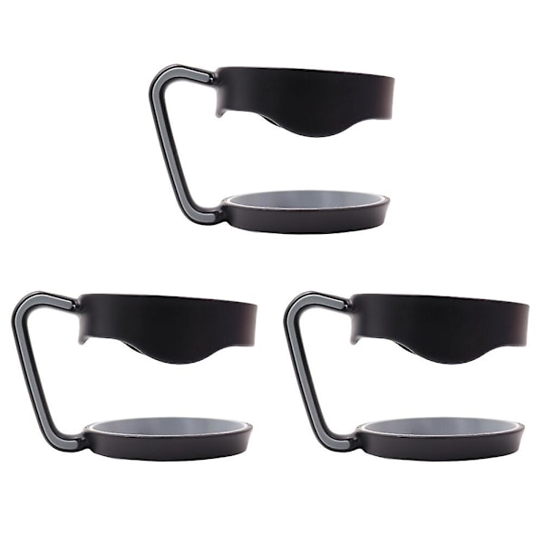 3 st Halkskyddande Mugghandtag Resemugg Handtag Ölkopp Handtag Mugghållare SvartM Black M