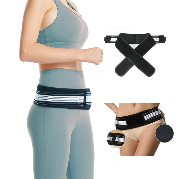 Postpartum Shapewear-belte med magestropp for gravide (og 109 cm) Hvit Svart