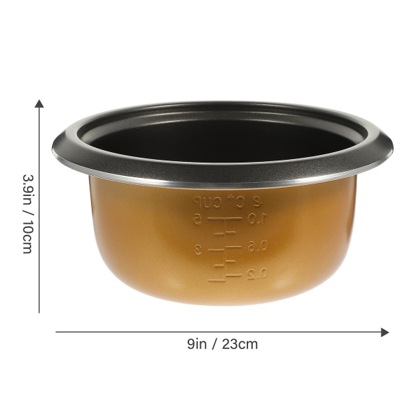 Riskogegryde Indre Pot Indre Kogepot Universal Indre Pot Non-stick Indre Pot Riskogegryde Tilbehør 23X23X10CM 23X23X10CM