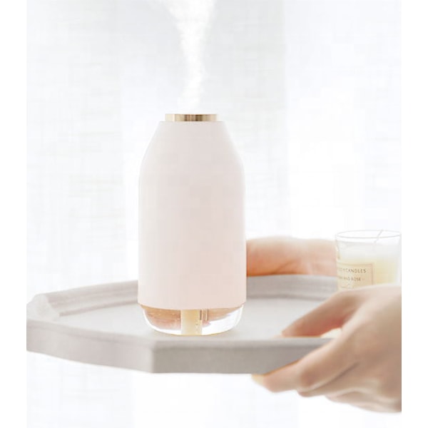 270 ml Bærbar Genopladelig Mini Luftfugter USB Opladning LED Natlys Diffuser Luftfugter_xrzi White Type-C