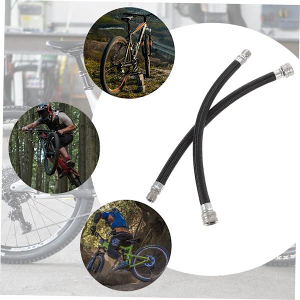 Toddmomy Bikes Cykel Dæk Pumpe Luft Pumpe Cykel 2 stk Cykel Dæk Pumpe Forlængelsesslange Ventil Stængler Forlængere Cykel Pumpe Slange Cykel Pumpe Forlængelsesslange til Forlængelsesrør Forlængelsesrør Fransk