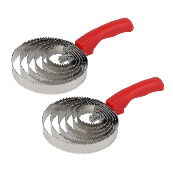 2 Pakk Reversibel Currykam i Rustfritt Stål med Mykt Grep