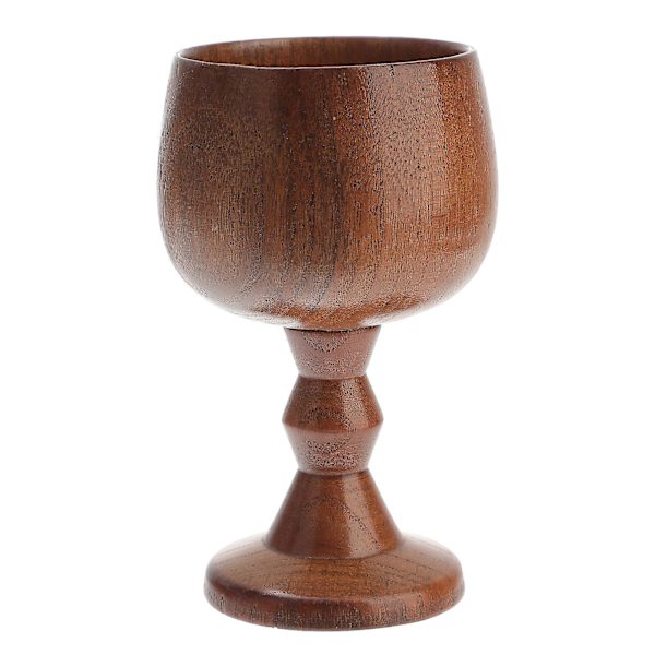 Trävinbägare Klassisk Vinglas Kreativ Robust Vinglas Glas för Hem Bar Fest BrunBrun13.5X7.5X7.5CM Brown 13.5X7.5X7.5CM